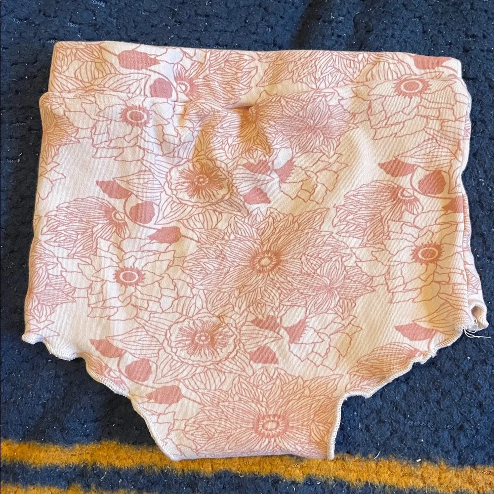 kate quinn Pink and White Floral Baby Bottoms